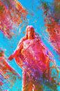 Jesus colourful by Jonathan Schöps | UNDARSTELLBAR.COM — Visual thoughts about God thumbnail