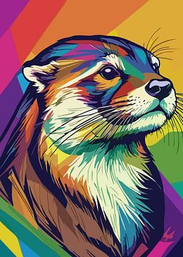 Otter Pop Art-stijl van MIROKKU