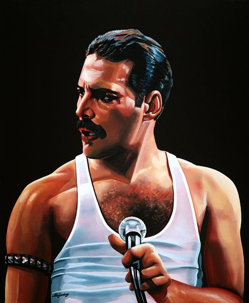 Freddie Mercury Gemälde von Paul Meijering