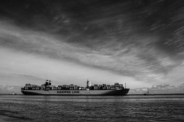 Matz Maersk in zwart-wit van de buurtfotograaf Leontien