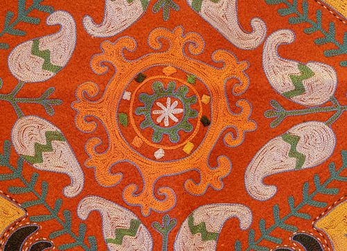 motif de tricot sans couture avec art oriental