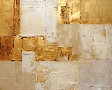 Abstract met goud | Abstract van Blikvanger Schilderijen