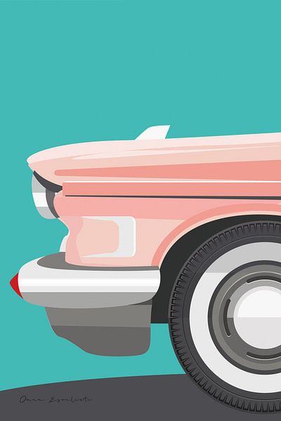 Oldtimer Auto III, Omar Escalante von Wild Apple