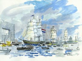 Sail In – Amsterdam 2025   Plein air painting