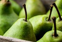Organic pears in a box