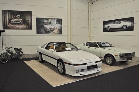 Altes Auto in baufälliger Garage