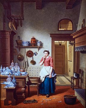 Femme de cuisine du 18ème siècle