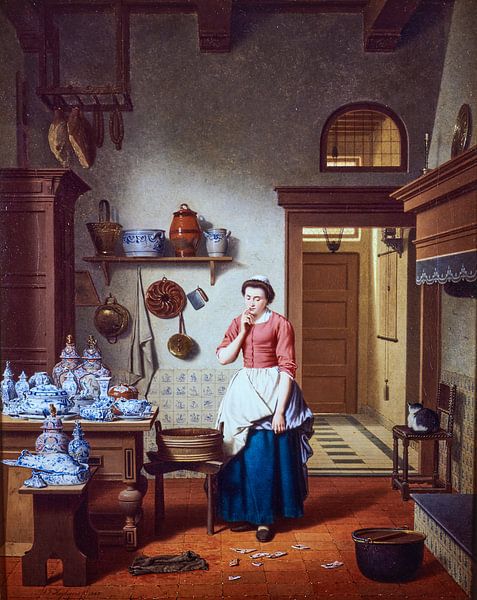 Küchenmädchen aus dem 18. von Geertjan Plooijer