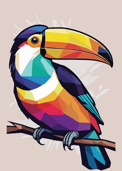 Toucan Bird Pop Art by MIROKKU