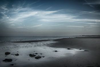 Low tide beach Zeeland