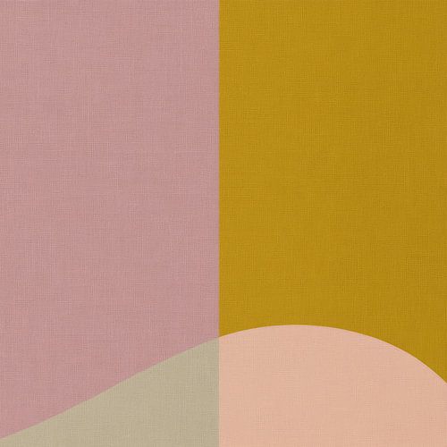 Abstraction moderne dans une palette de couleurs douces