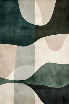 Abstracte Groene Compositie van Whale & Sons