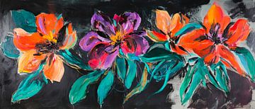 Blooming variety of colours - floral splendour by Poster Art Shop