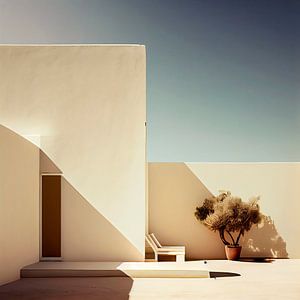 Stilistisches Haus an der Sonne