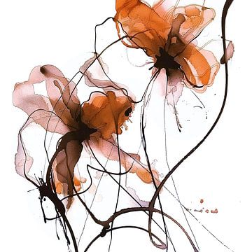 Fluïde Flora met Elegante, Sierlijke Lijnen van Color Square