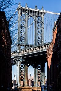 Empire State par le pont de Manhattan.