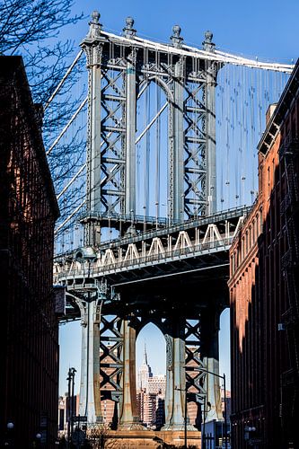 Empire State par le pont de Manhattan.