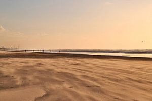 Zandstorm op het strand