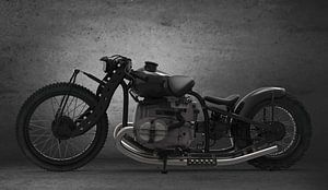 Konzept Motorrad Schwarz