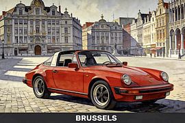 Porsche in Brussels by Fred graph