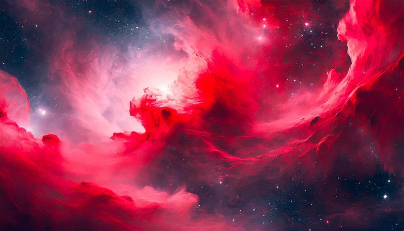 Universum Sterren en rook van Mustafa Kurnaz