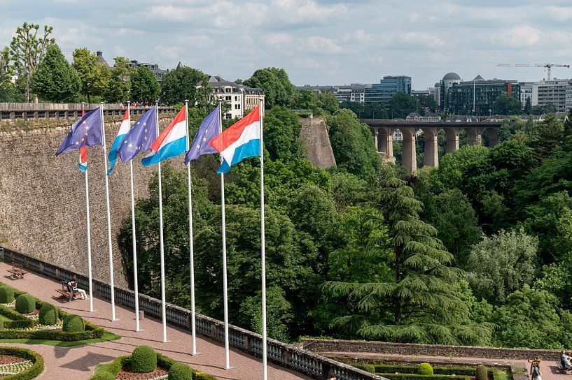 Place de la Constitution uitzicht van Richard Wareham