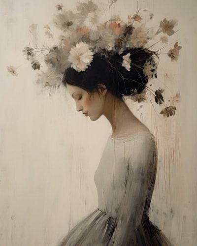 Poëtisch portret in zachte kleurtinten