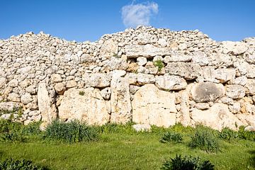 Temples mégalithiques de Ġgantija à Gozo, Malte.