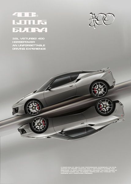 Lotus Evora Poster by Ali Firdaus