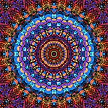 Mandala - le monde est coloré sur Marion Tenbergen