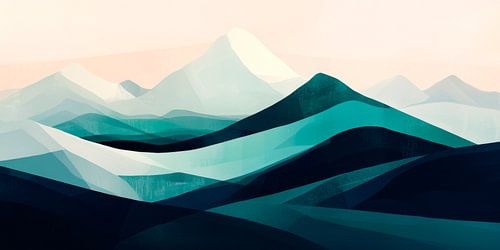 Abstract berglandschap