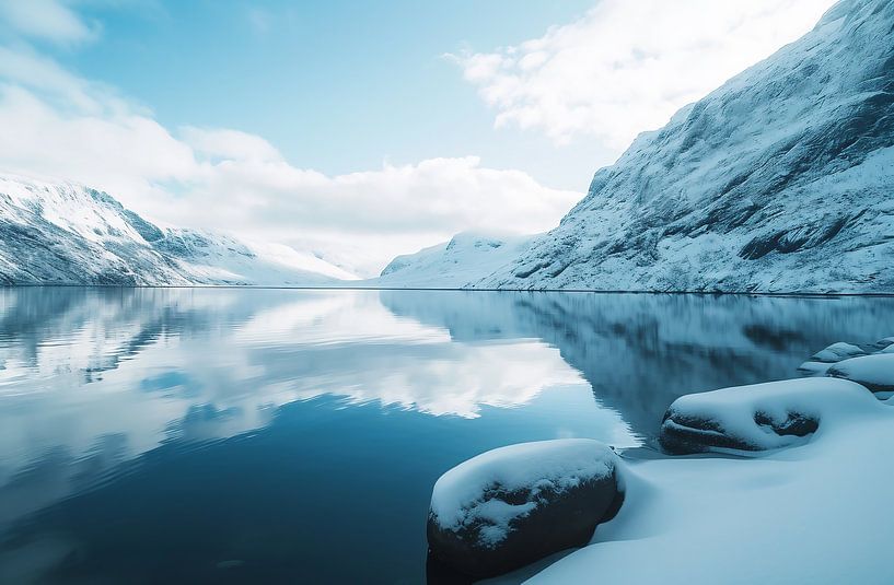 Grönlands Küste im Winter von fernlichtsicht