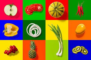  Collage von Früchten