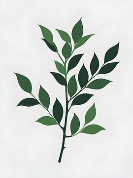 Tige botanique Simple Green sur Giandra Safaraz