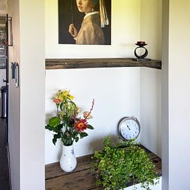 Photo de nos clients: Fille avec une boucle d'oreille en perle - La fille de Vermeer par OEVER.ART, sur ArtFrame