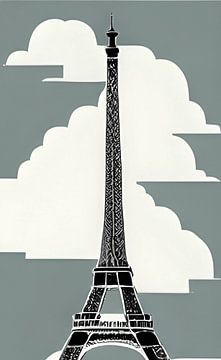 Eiffel tower van Niek Traas