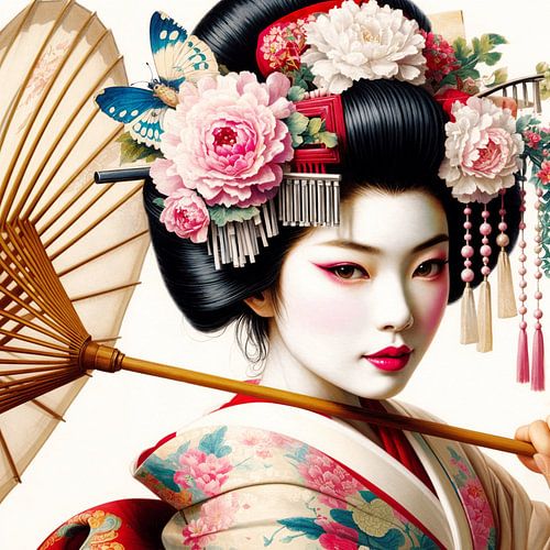 Retro Geisha von Marja van den Hurk