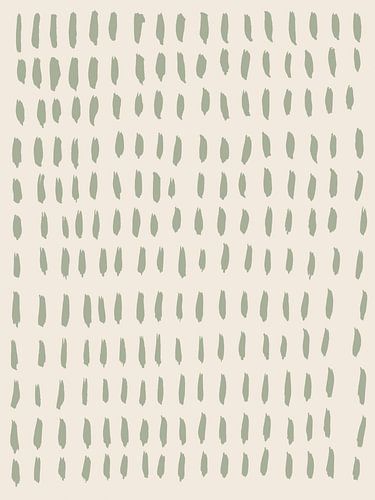 Japandi. Abstract minimalistisch patroon. Salie op wit