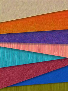 Geometrische Linien: Eine bunte Collage aus Texturen