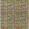 William Morris - Trellis design (pour le papier peint ; les oiseaux par Philip Webb) sur Peter Balan