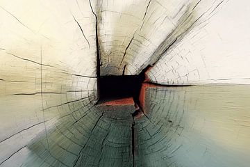 Abstract hout van Ton Kuijpers