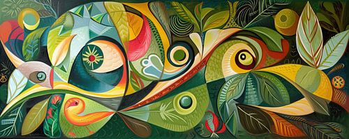 Peinture abstraite de la nature