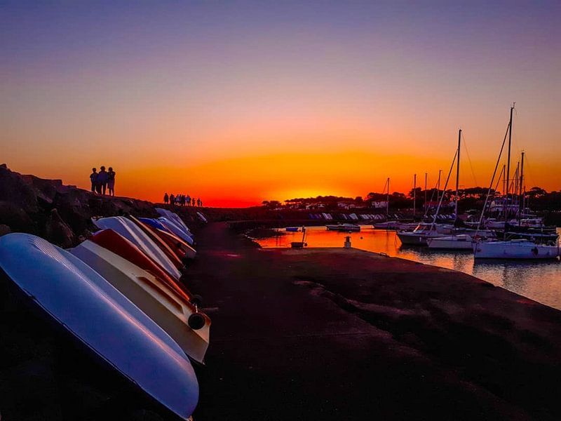 sonnenuntergang hof su mer(frankreich) von Wouter Van der Zwan