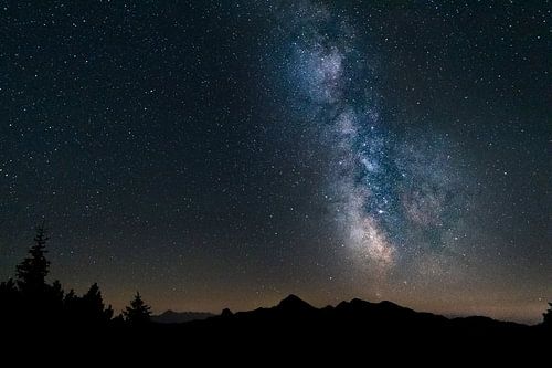 Milchstraße über den Chiemgauer Alpen
