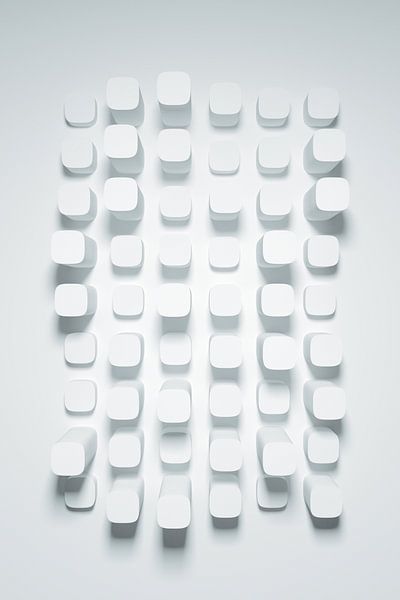 Bumpy Wall Blue van Jörg Hausmann