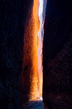 Gloeiende rotsen Australie van Laura Krol