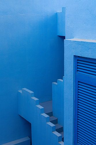 Blue stairs