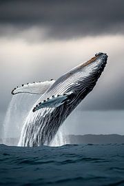 Saut de la baleine à bosse sur Poster Art Shop