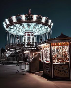 Carrousel in Parijs van fernlichtsicht