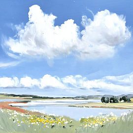 Wolken | Wolken Drift van Kunst Kriebels